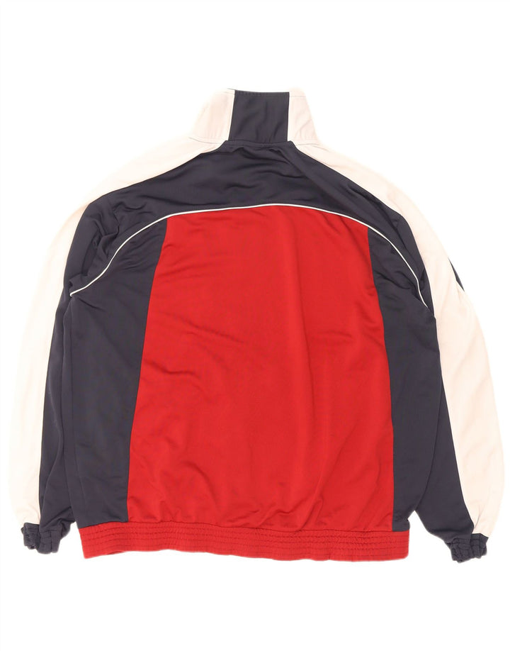 Champion Mens Treino Top Jacket XL Vermelho Colorblock Poliéster