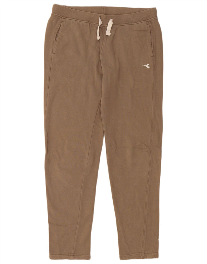 Calça de treino feminino Diadora médio marrom algodão