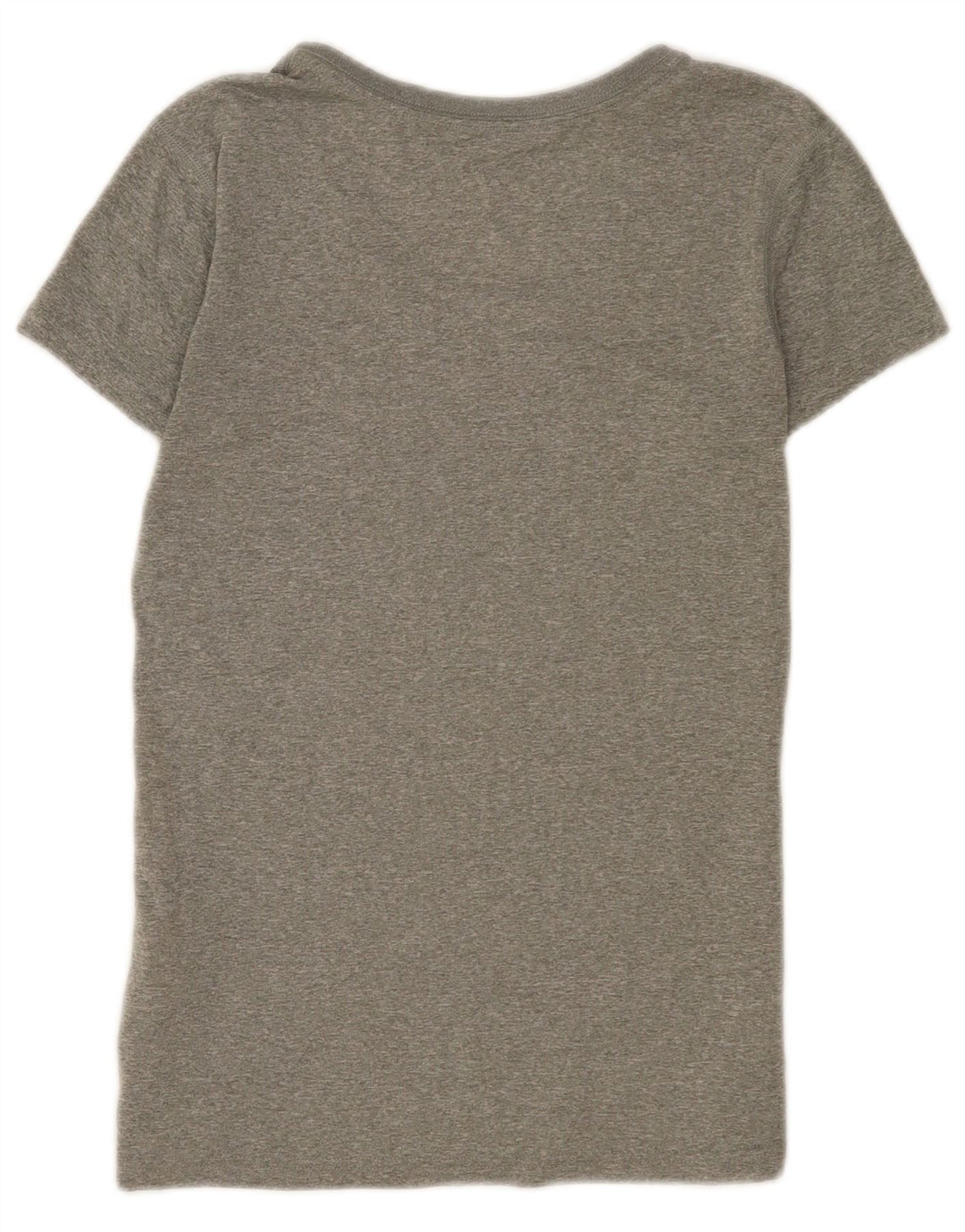 Camiseta feminina Nike UK 10 pequena cinza manchada de poliéster