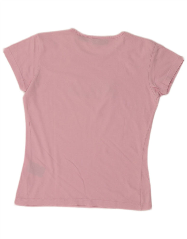 Camiseta feminina FILA Crop Graphic Top UK 10 Pequeno Rosa