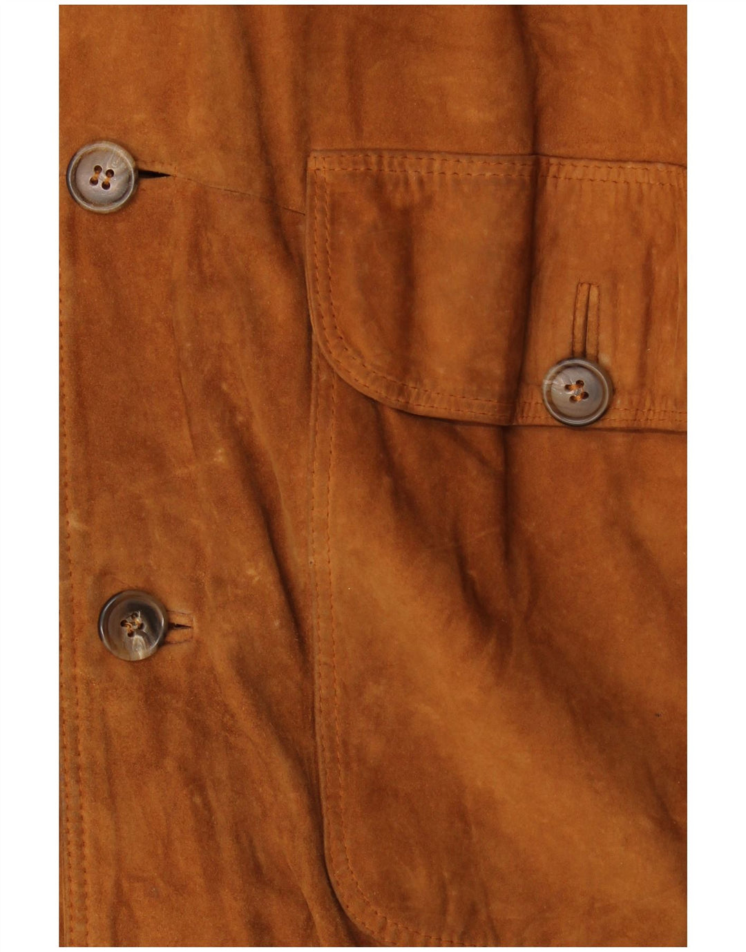 Al Duca D'Aosta Jaqueta bomber masculina de camurça IT 52 XL marrom