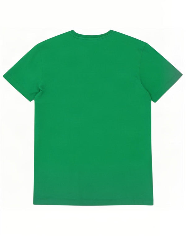 Calvin Klein Jeans Camiseta masculina gráfica Top médio algodão verde