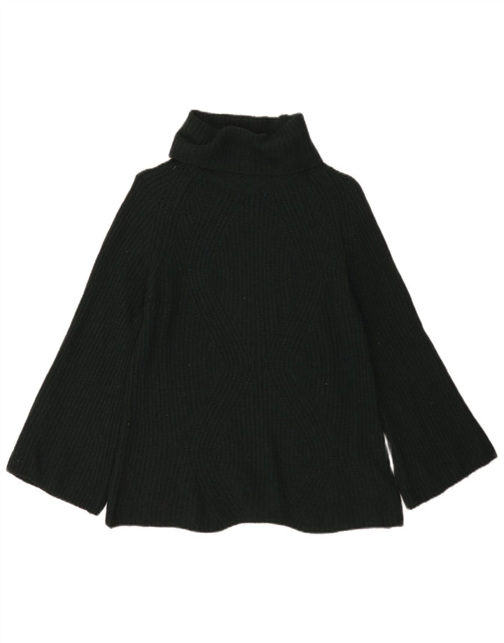 Suéter feminino Massimo Dutti com gola redonda Reino Unido 10 lã verde pequena