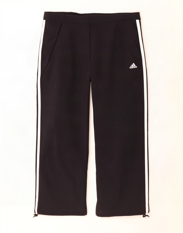 Calça Capri Feminina Adidas UK 14 Grande W32 L21 Poliéster Preto