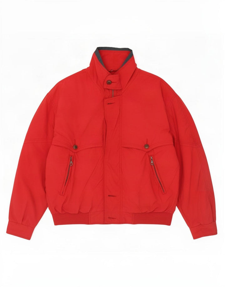 Jaqueta bomber masculina Nuova Moda UK 38 vermelho médio