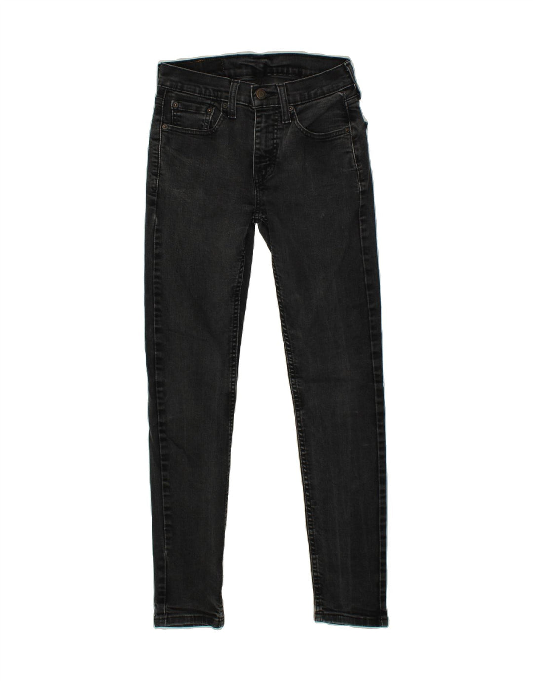 LEVI'S Womens 519 Skinny Jeans W28 L29 Grey Cotton Vintage Levi's and Second-Hand Levi's from Messina Hembry 