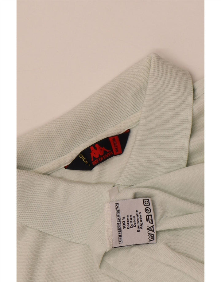 Camisa polo masculina Kappa algodão azul médio