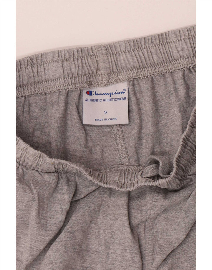 Shorts esportivos Champion masculino gráfico regular pequeno algodão cinza