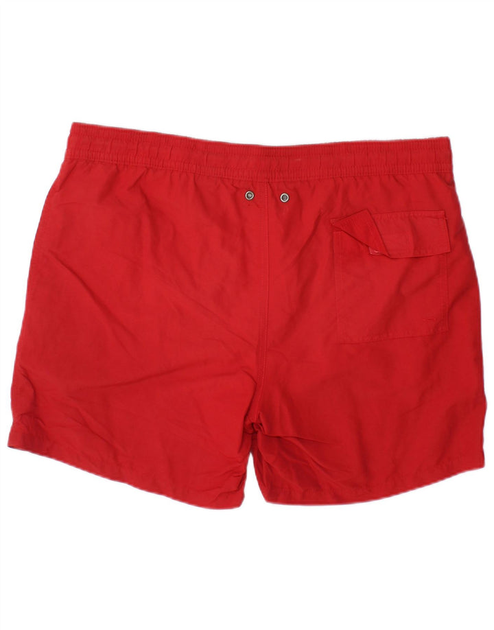 POLO RALPH LAUREN Shorts de natação masculino médio vermelho nylon