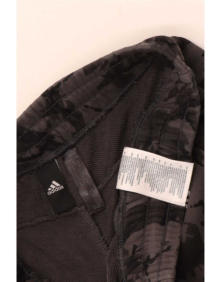 Calça de treino masculina Adidas Joggers cinza médio algodão camuflado