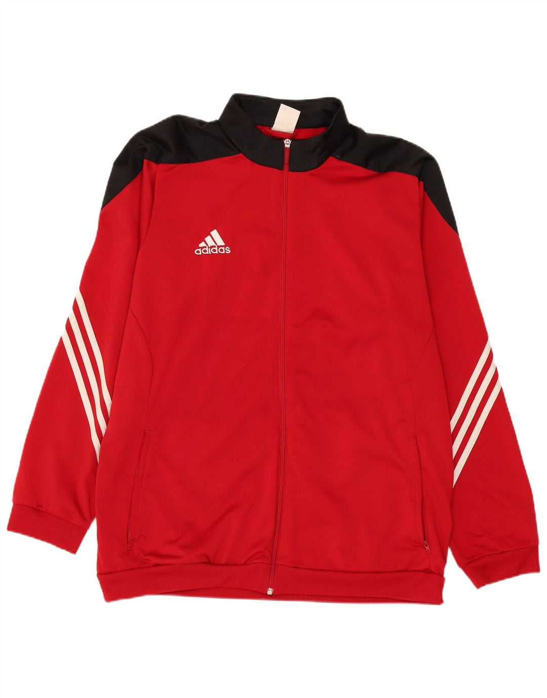 Adidas Mens Treino Top Jacket 2XL Vermelho Colorblock Poliéster