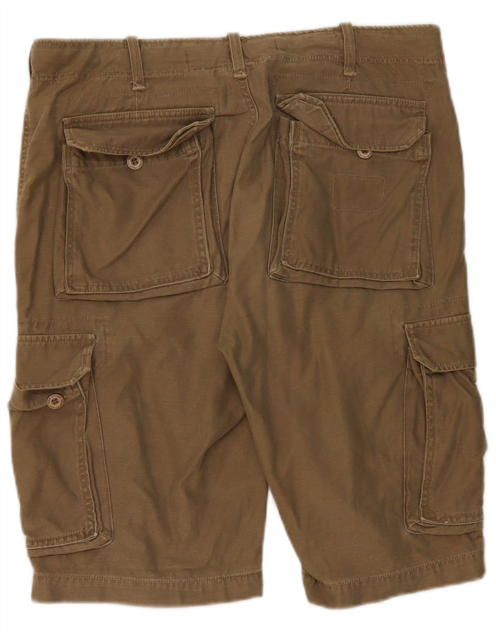 Shorts cargo masculino Gaudi IT 50 grande W38 algodão cáqui