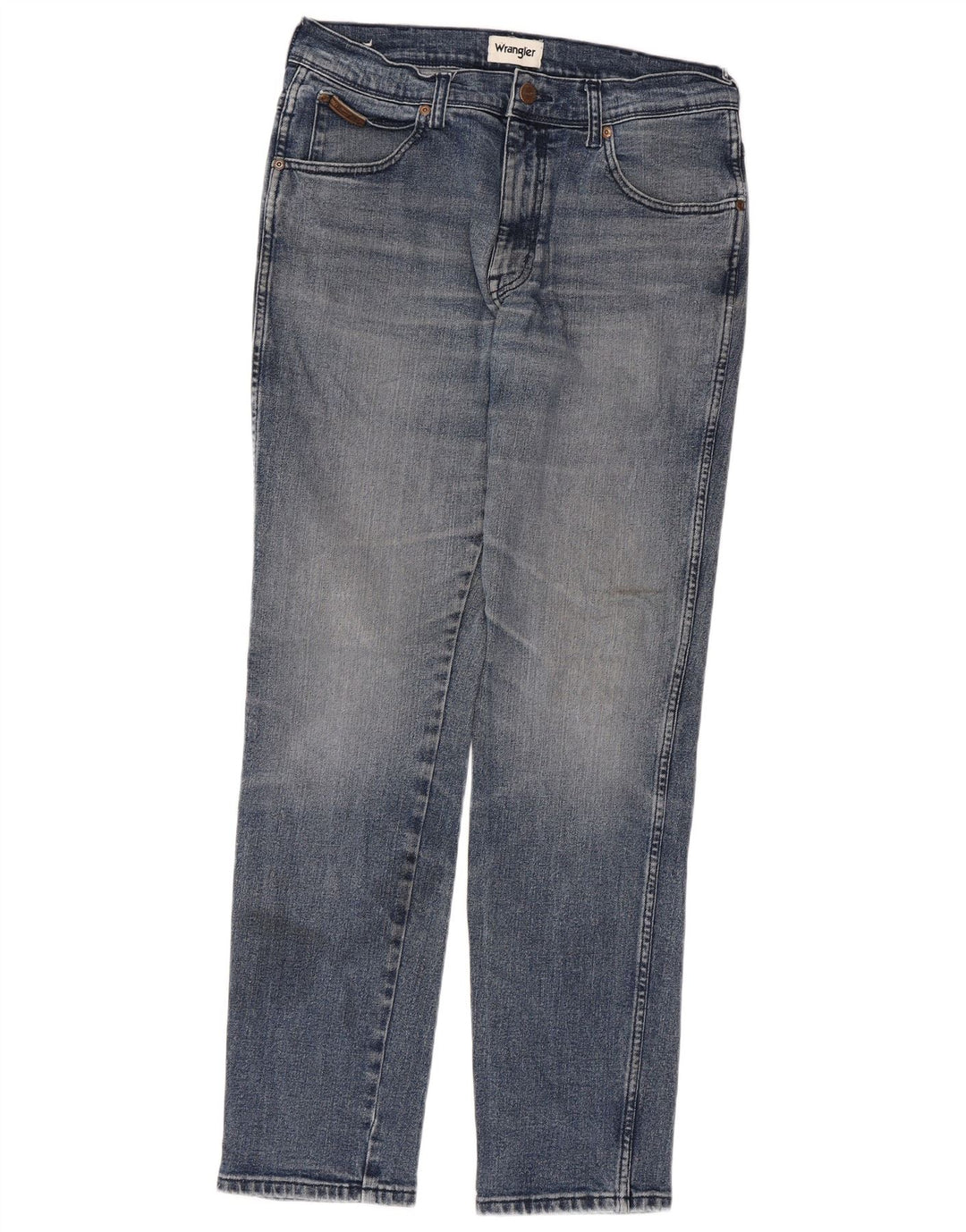 Wrangler Masculino Texas Tapered Jeans W32 L32 Azul Algodão