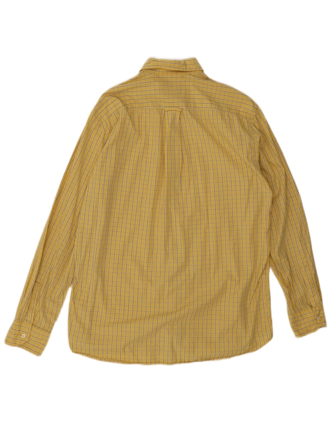 Camisa masculina Hugo Boss xadrez amarelo médio