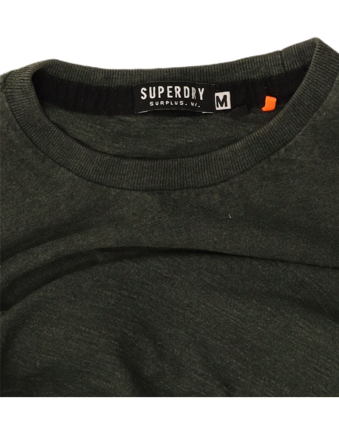 Top masculino SUPERDRY manga comprida verde médio