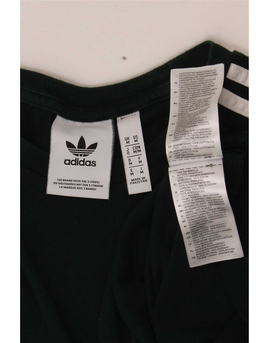 Adidas Mens Top Manga Longa Médio Algodão Verde