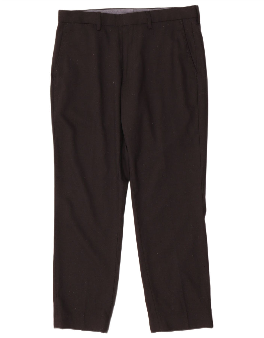 Calça Chino Masculina Marks & Spencer Regular Fit W34 L29 Lã Preta