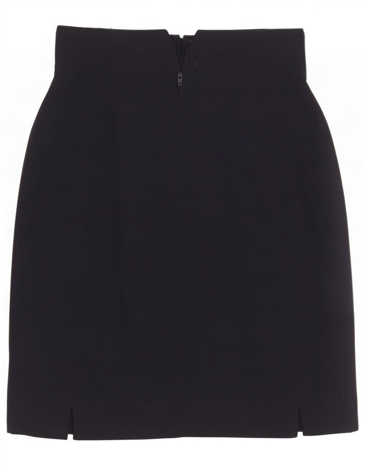 Escada Saia Lápis Feminina EU 40 Médio W27 Lã Azul Marinho