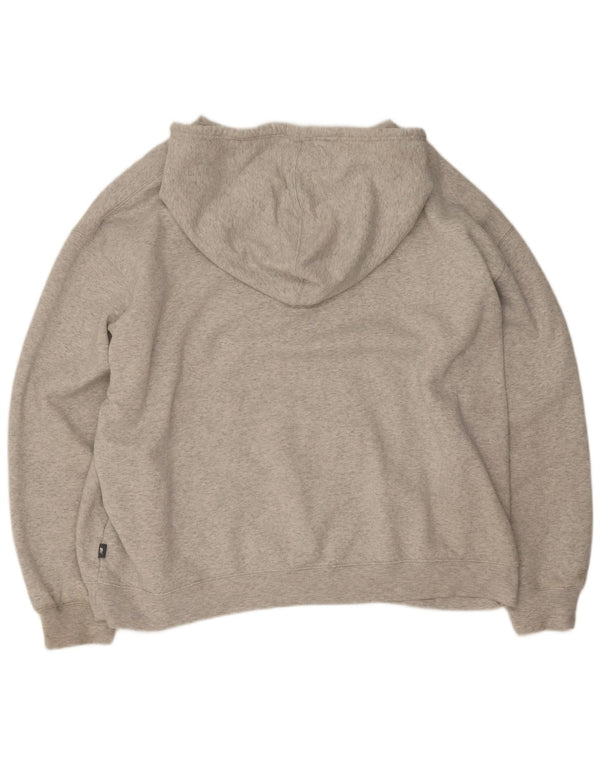 New Balance Mens Graphic Hoodie Jumper XL Algodão manchado cinza