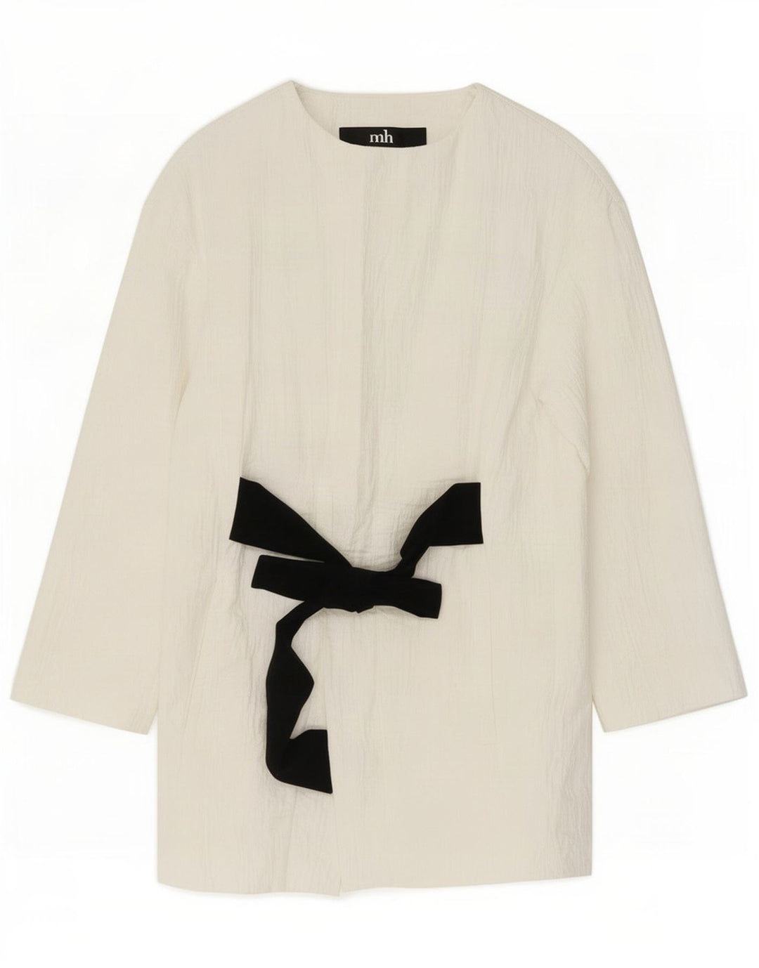 Zara Womens Longline Blazer Oversized Reino Unido 6 XS Algodão Branco