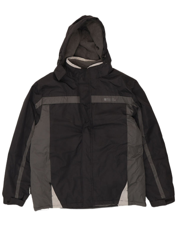 Jaqueta de esqui masculina com capuz Mountain Warehouse UK 42 XL preto Colourblock