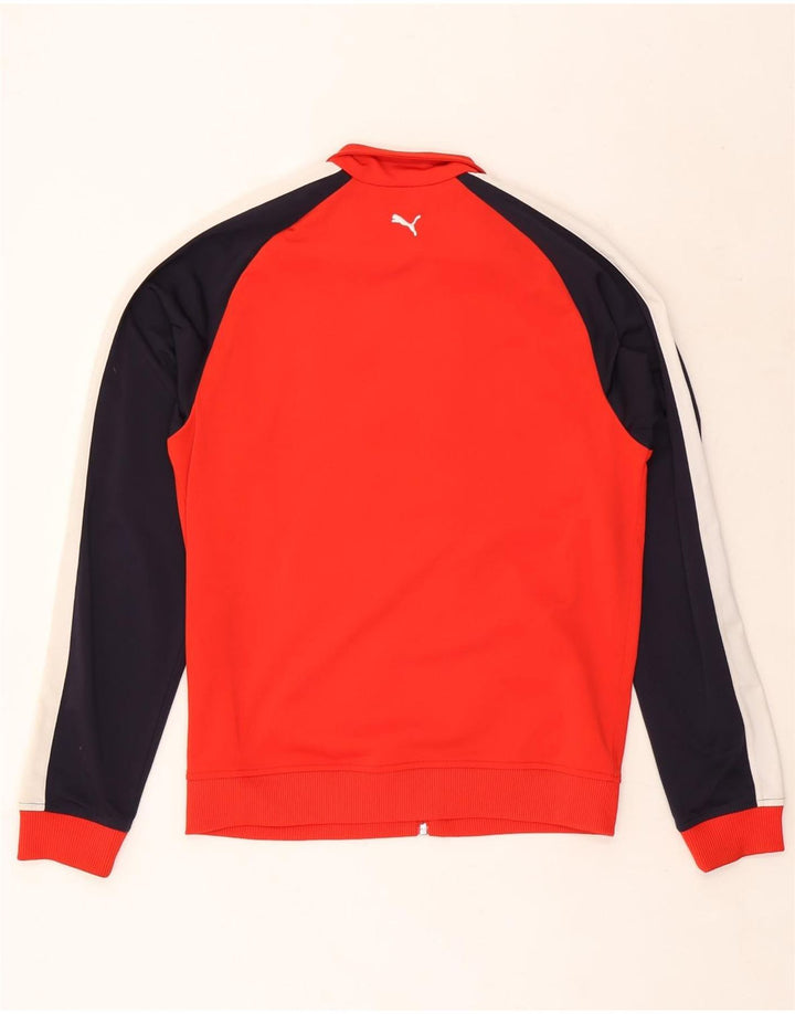 Jaqueta Puma Meninos Treino Top 15-16 Anos Vermelho Colorblock Poliéster