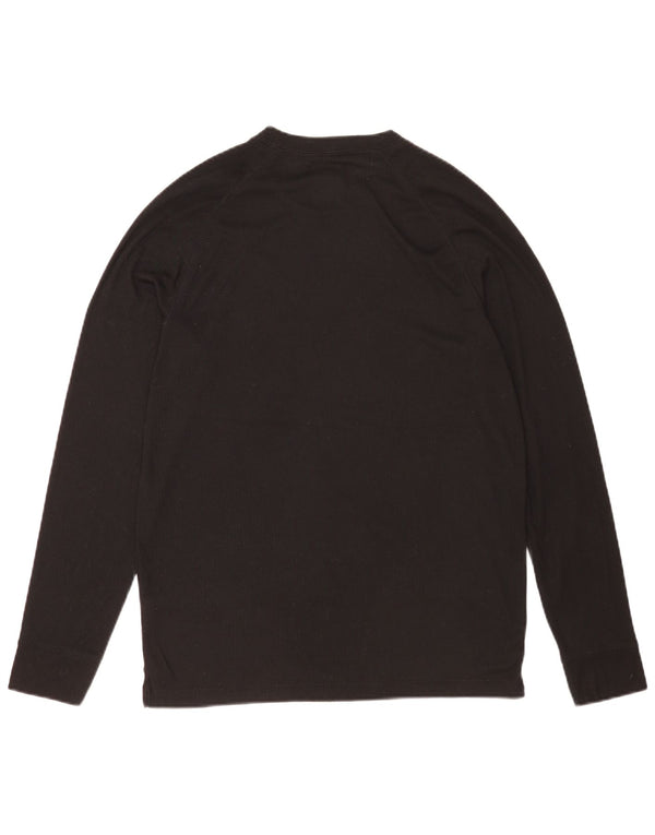 Mountain Warehouse Mens Top Manga Longa Grande Poliéster Preto