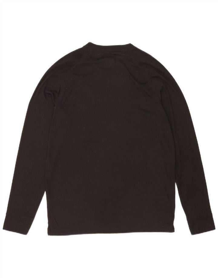 Mountain Warehouse Mens Top Manga Longa Grande Poliéster Preto
