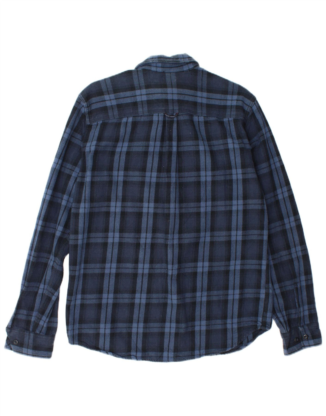 Camisa masculina de flanela Jack & Jones grande algodão xadrez azul