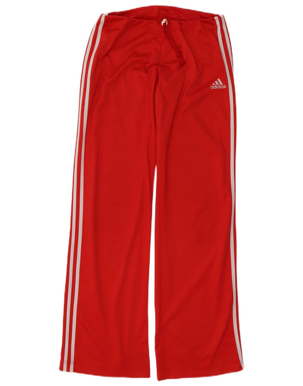 Adidas Womens Loose Fit Calças de treino UK 12 Medium Red Sports