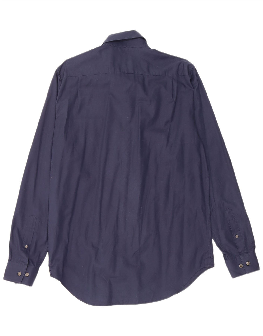 Camisa masculina Lacoste Regular Fit tamanho 40 15 1/2 médio azul marinho algodão