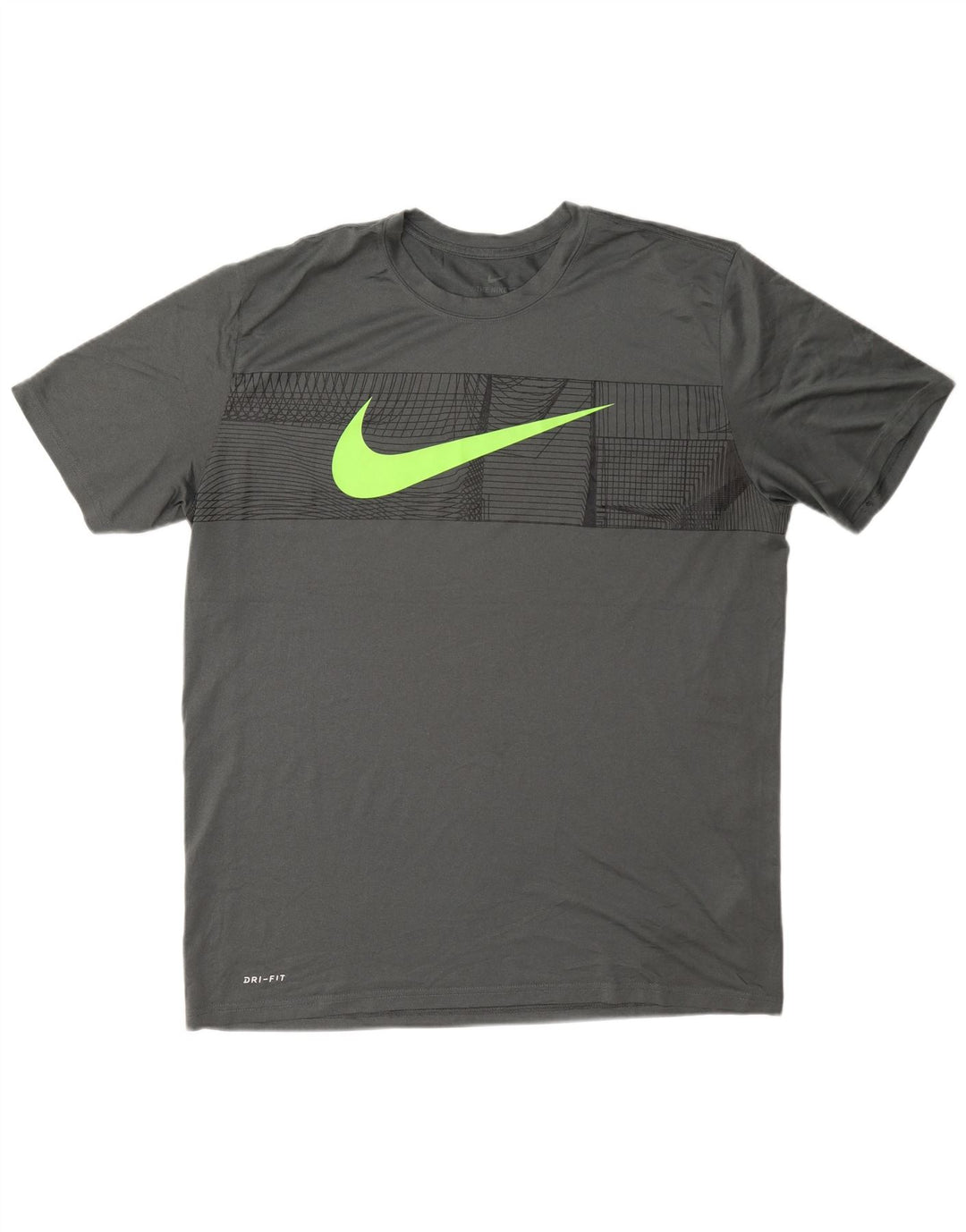 Camiseta Nike Masculina Dri Fit Graphic Top XL Cinza Poliéster