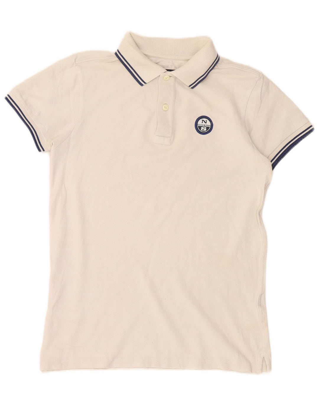 Camisa polo masculina North Sails pequena branca