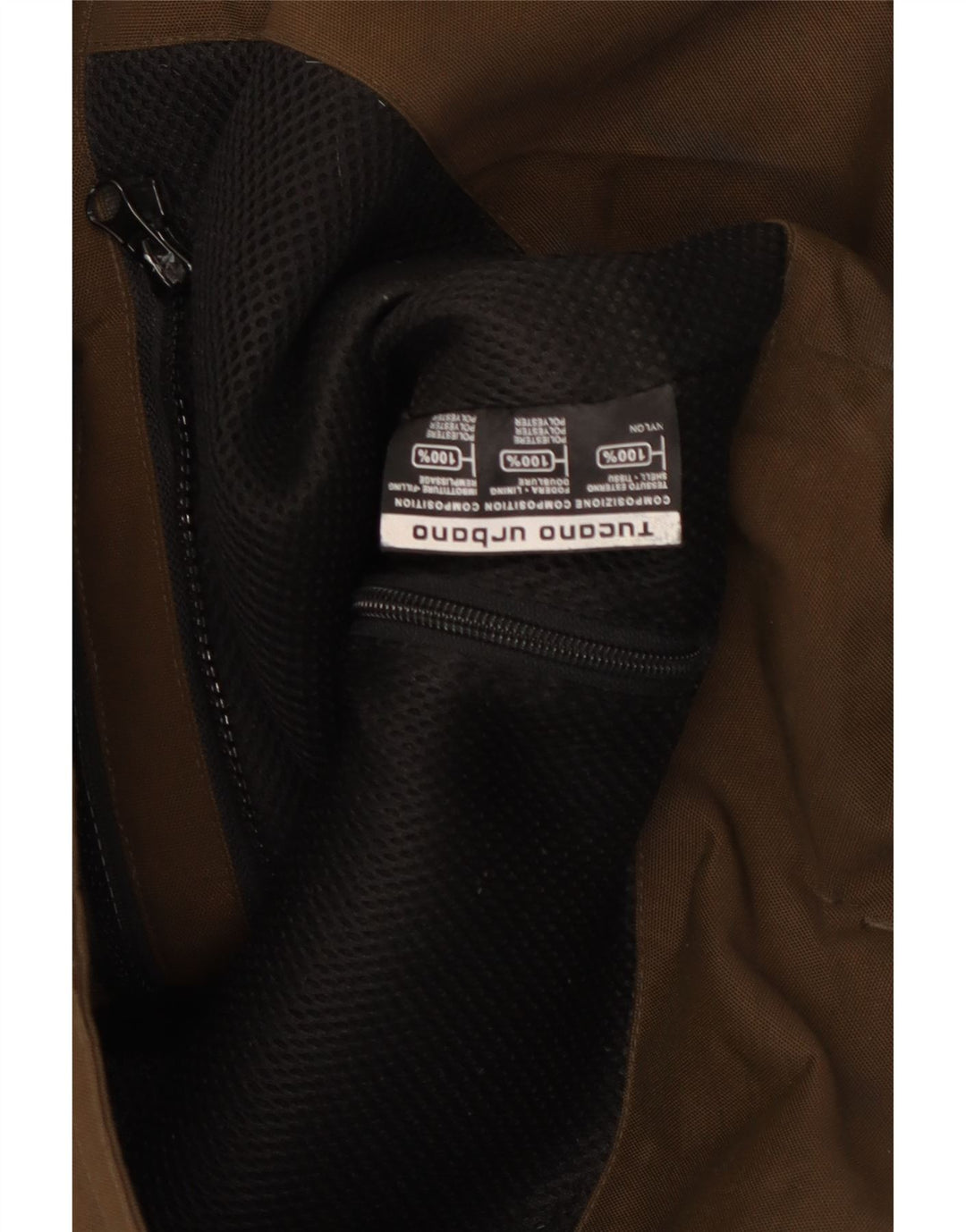 Jaqueta utilitária masculina Tucano Urbano UK 40 grande marrom nylon