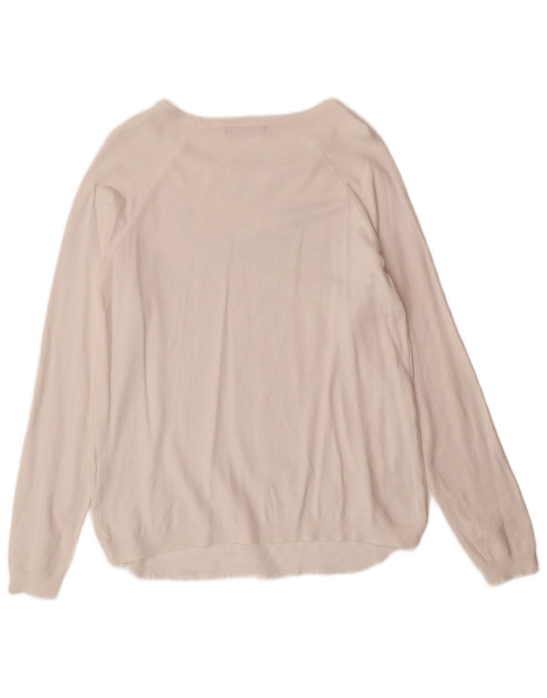 Suéter feminino Guess com gola canoa e gola redonda Reino Unido 10 pequeno branco