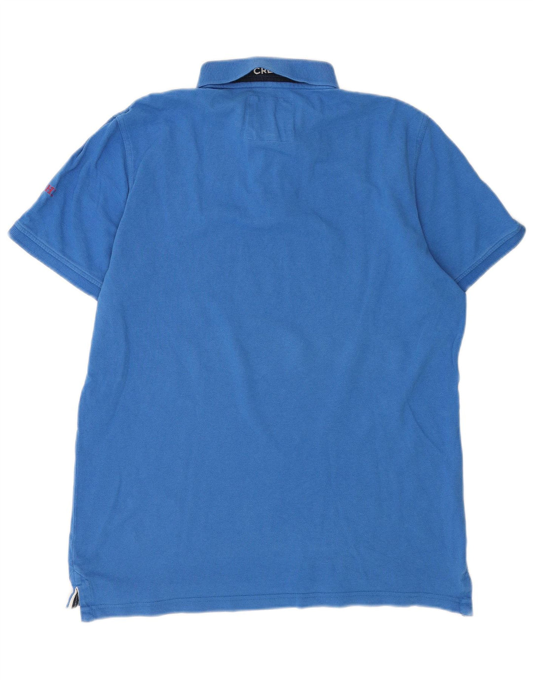 Camisa polo masculina Crew Clothing grande algodão azul