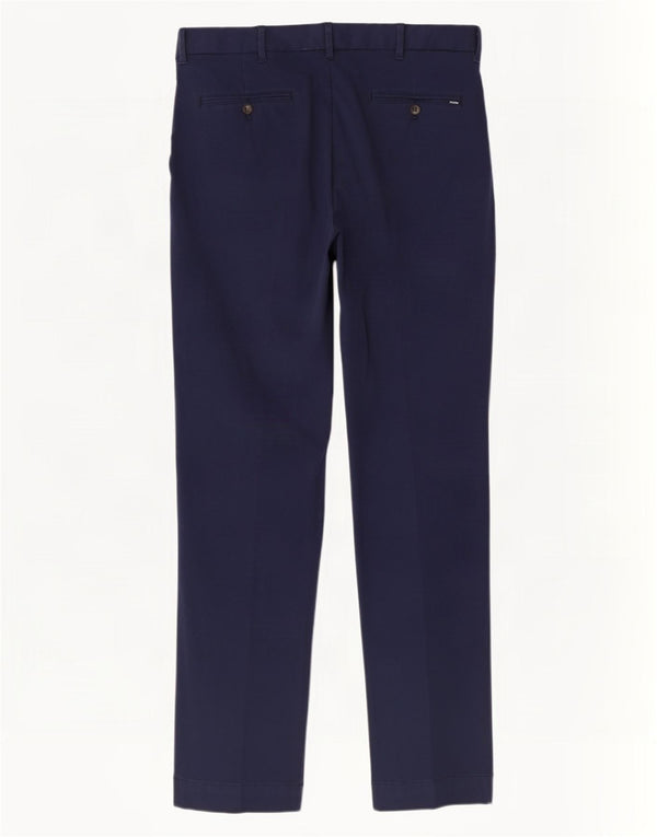 Polo Ralph Lauren Calça Chino Masculina Reta W34 L32 Algodão Azul Marinho