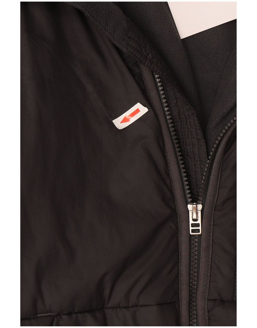 Jaqueta acolchoada com capuz masculina Nike UK 38 poliéster cinza médio