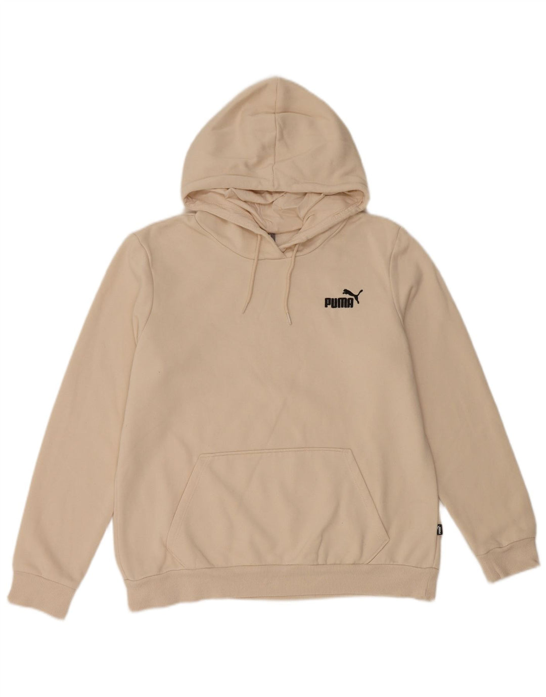 PUMA feminino moletom com capuz UK 16 grande algodão branco