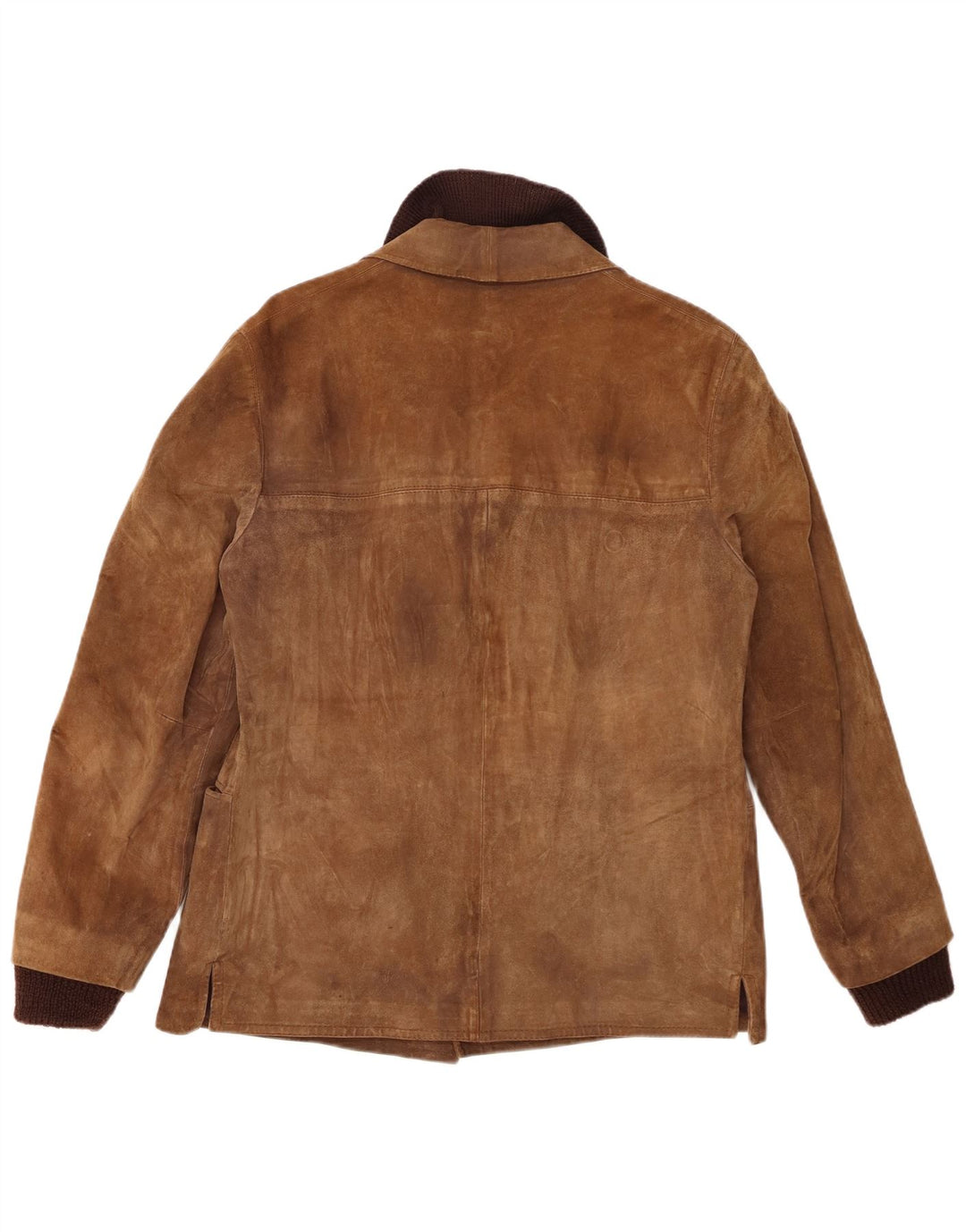 Jaqueta masculina vintage de camurça IT 52 grande marrom
