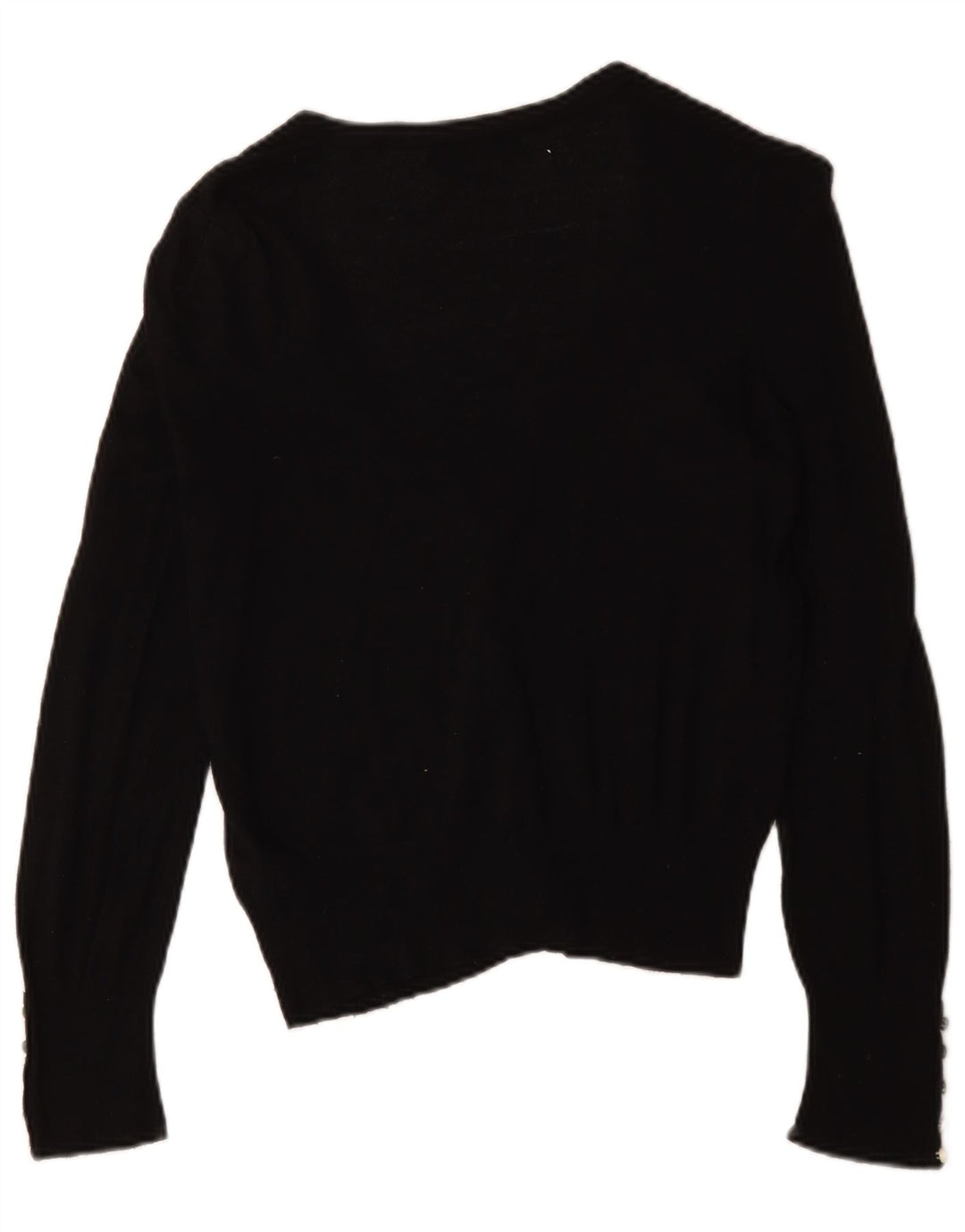 Suéter cardigã feminino Marks & Spencer Reino Unido 12 viscose preta média