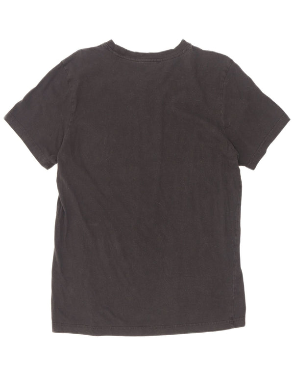 Adidas Mens Graphic T-Shirt Top Médio Algodão Preto