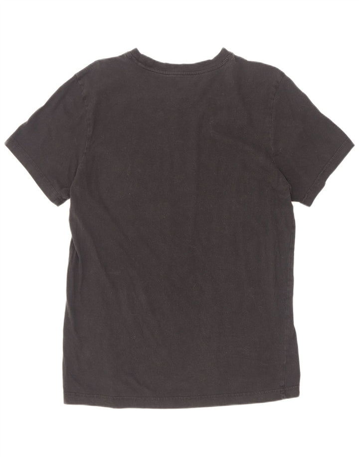 Adidas Mens Graphic T-Shirt Top Médio Algodão Preto