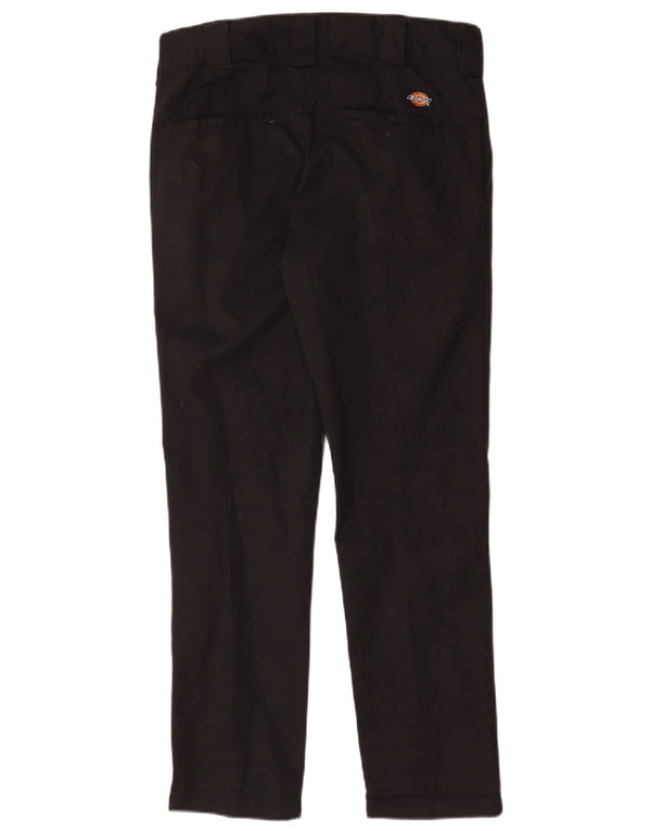 Calças Chino masculinas Dickies Slim Fit W29 L30 algodão preto