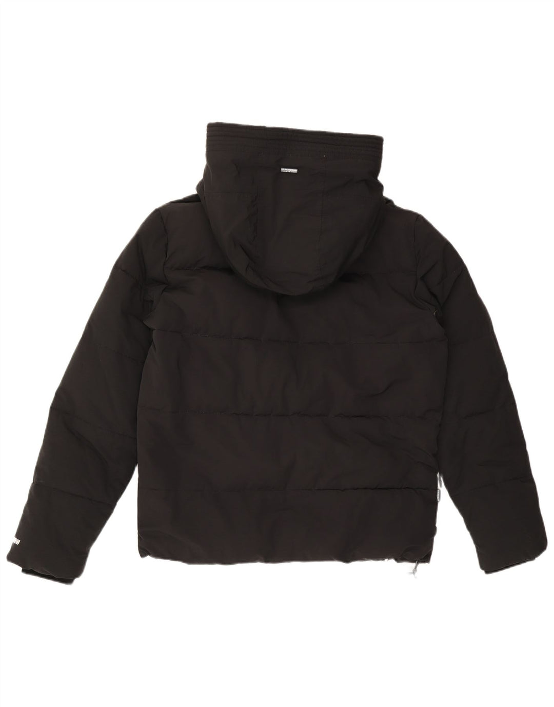 KHUJO Mens Hooded Padded Jacket UK 36 Small Black Nylon