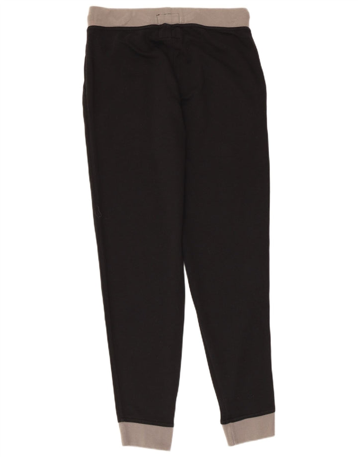 Calça de treino feminina Kappa Joggers UK 14 médio preto algodão