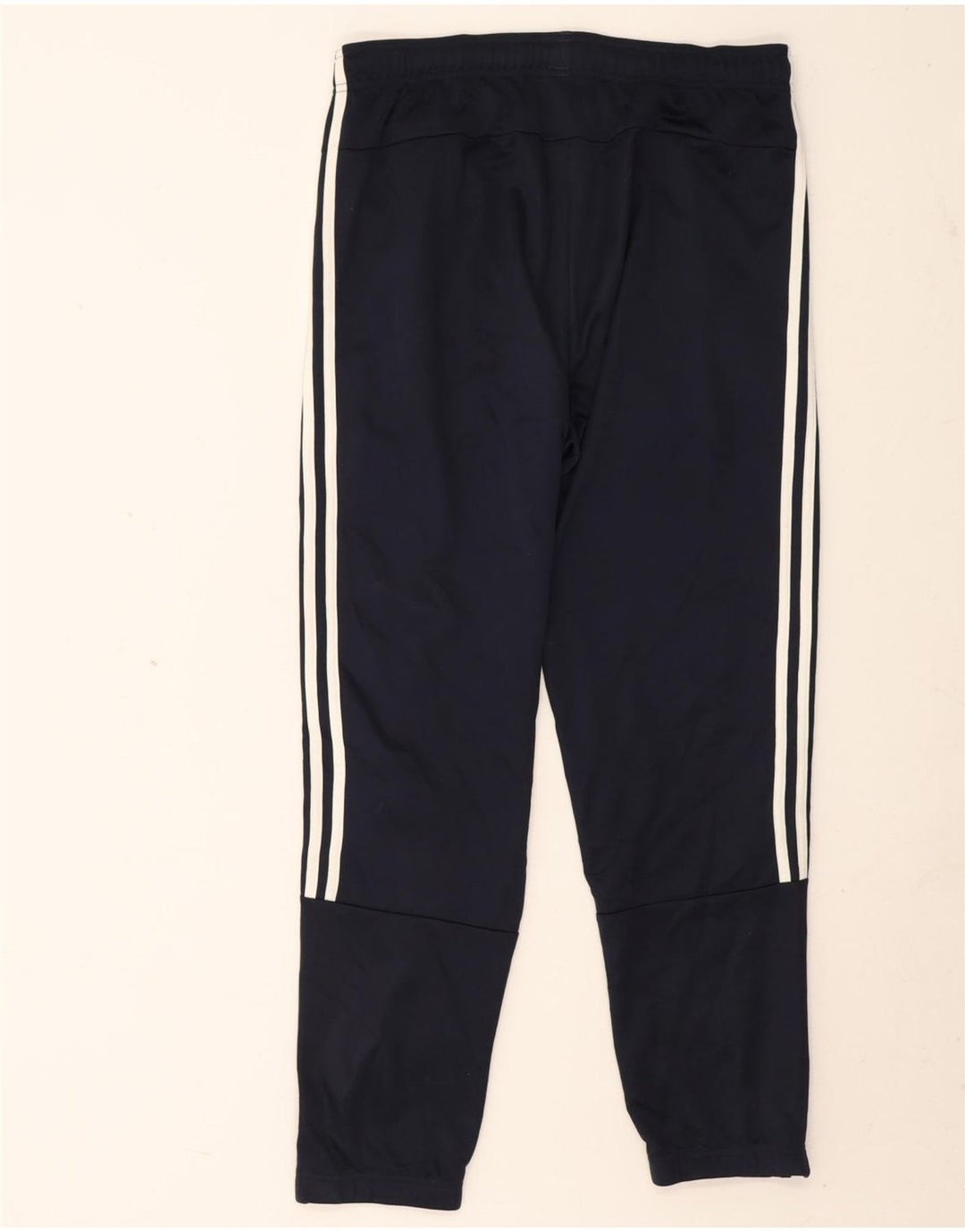 Calça de treino masculina Adidas Joggers grande poliéster azul marinho