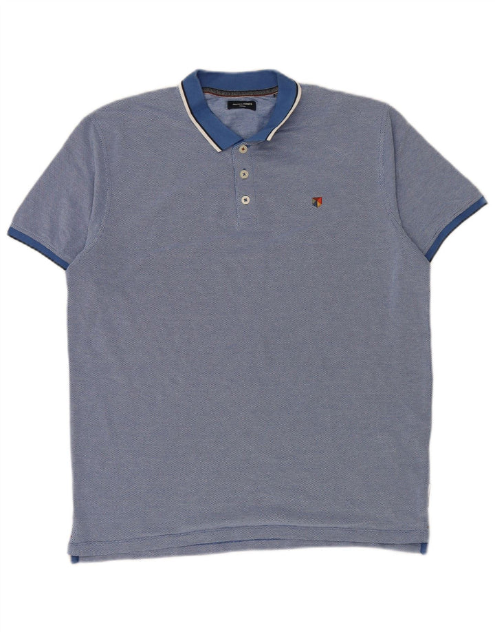 Camisa polo masculina Jack & Jones XL algodão azul