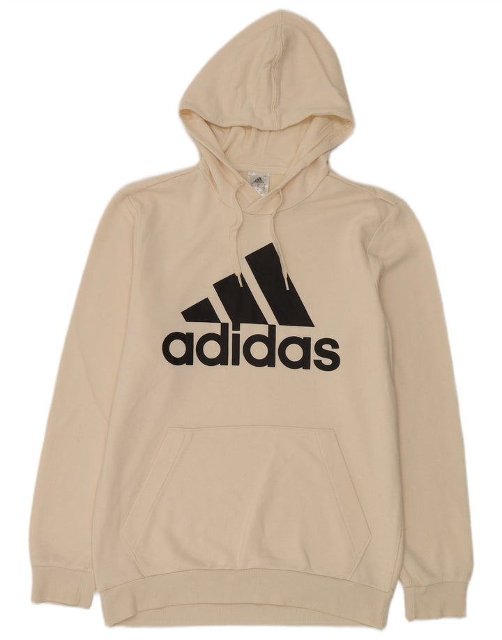 Adidas Mens Graphic Hoodie Jumper Médio Off White Algodão