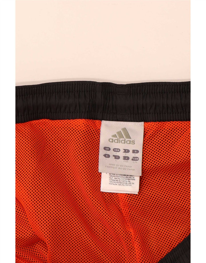 Calça de treino masculina Adidas grande poliéster preto